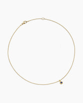 Cable Collectibles® Teen Birthstone Necklace in 18K Yellow Gold with Sapphire, 3mm